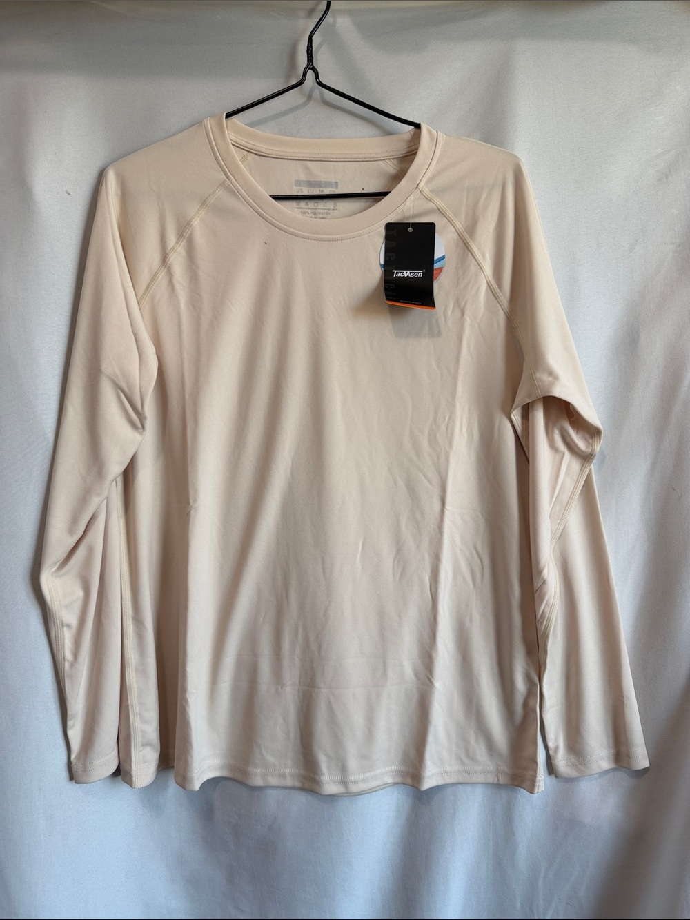 Women’s Long Sleeve Crew Tee in Light Yellow